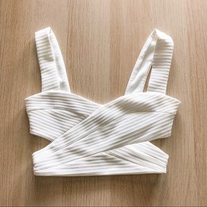 White crop top